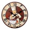 High-Quality Vintage Italian High-Quality Chef High-Quality Cooking High-Quality Pattern High-Quality Wooden High-Quality Wall High-Quality Clock