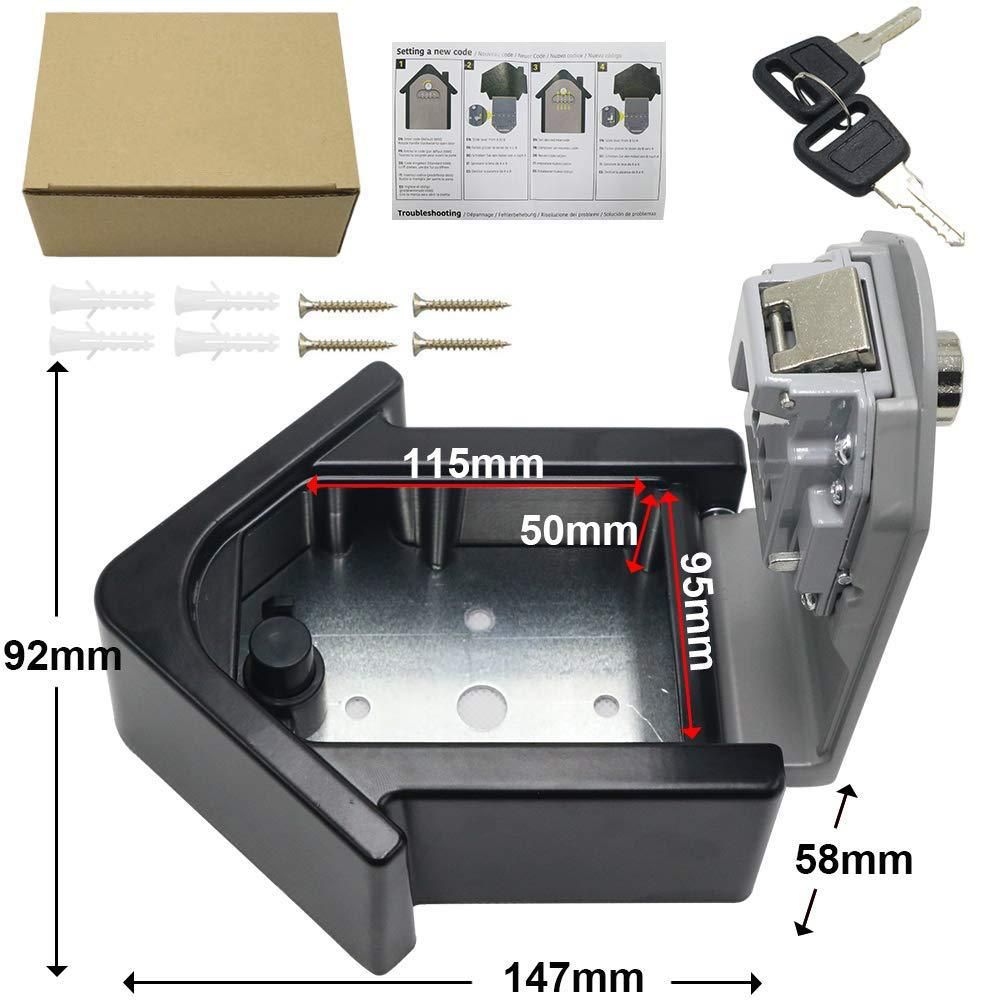 High Security Password Lock Storage Box Key Storage Box Key Safe Box Combination Lock Wall-mounted Key Box