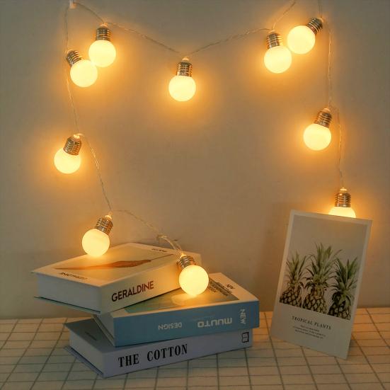 1.5m 10LED Round Bulb Birthday Holiday Party Decor Lamp Xmas Tree Strings Light