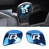 1 Pair Car Gear Shift Knob Head Emblem Sticker for Volkswagen VW Rline GTI Polo CC Golf Bora Tiguan Passat Scirocco Accessories ol.056