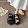 Muffin platform slippers women's summer wear new high-end casual versatile with skirt beach cool slippers