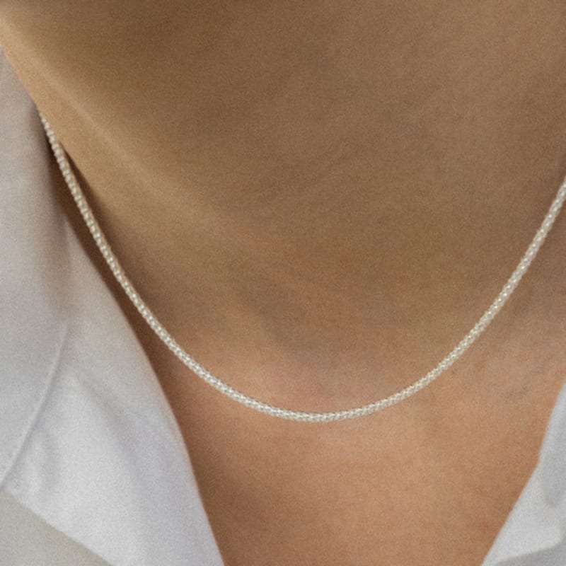 NORMALLEE [Silver 925] Condense Chain Necklace