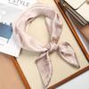 Ciemnozielony Szalik z Nadrukiem Rzeki Vintage Imitacja Jedwabiu Kwadratowy Szalik Bandana Oddychający Nakrycie Głowy Akcesoria do Włosów
