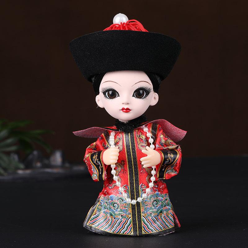 Chinese Opera Character Decoration Silk Doll Peking Opera Mask Doll Chinese Handmade Decorative Gifts Shop decoration Doll