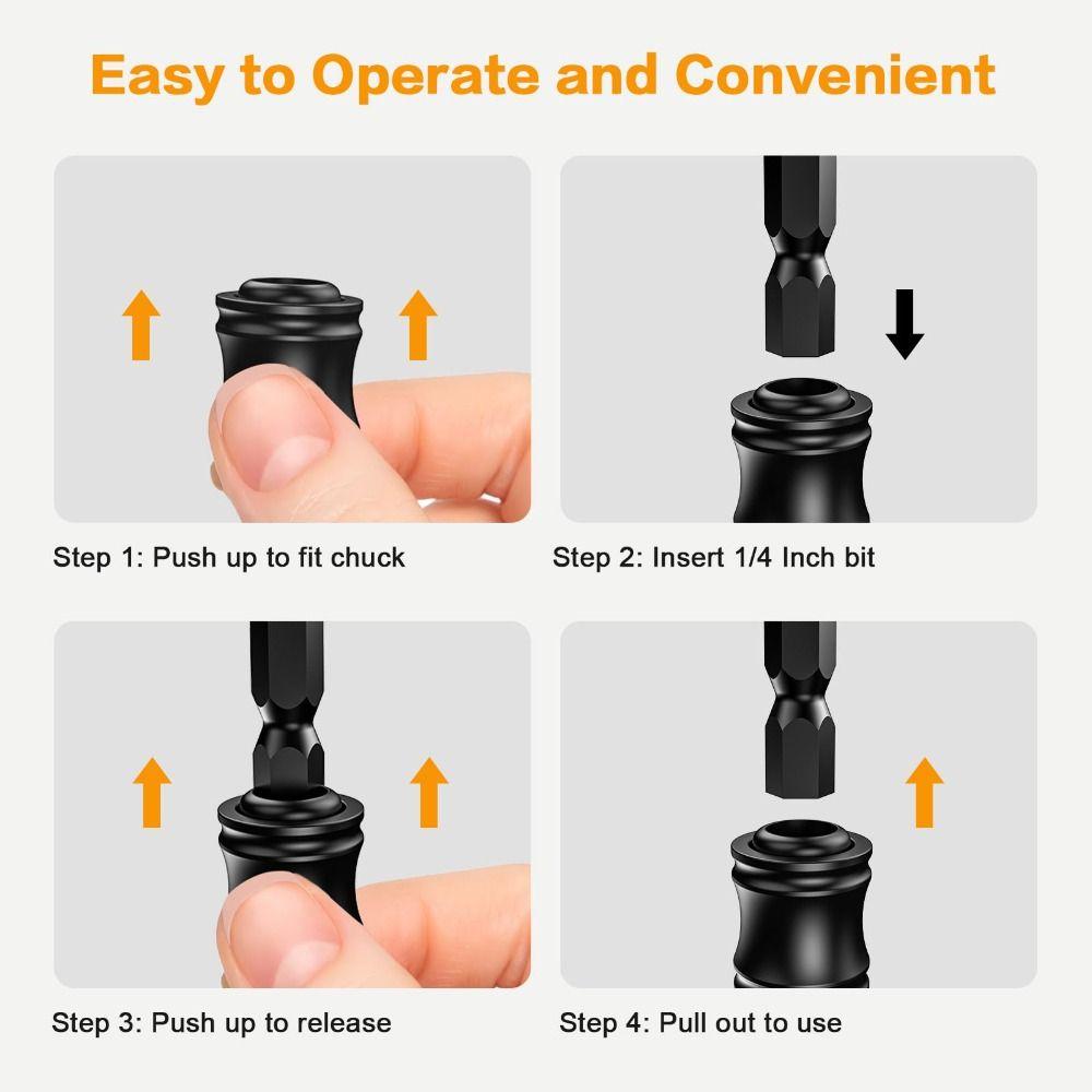 Durable 1/4 Socket Bit Holder Storage Screwdriver Bits Holder Tool Organizer  Electronic Drill
