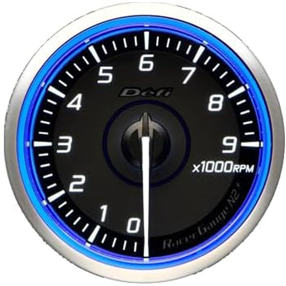 Defi Racer GaugeN2+ 60mm 9000rpm Blue Automotive Instrument DF19901