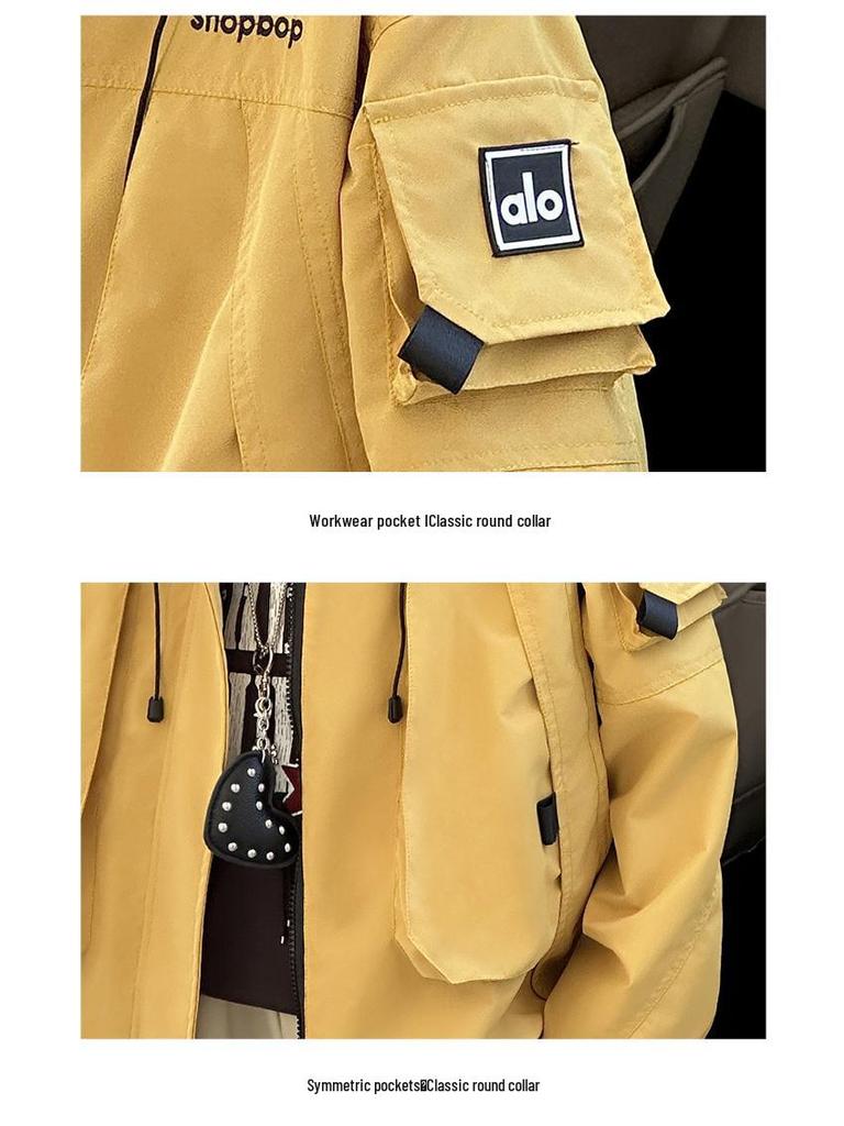 Girls' Hooded Windbreaker 2025: Casual Workwear Jacket for Spring & Autumn