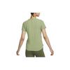 Nike Solid Color Breathable Round Neck Short Sleeve T-Shirt Women Tops Olive-Green DD0619-386