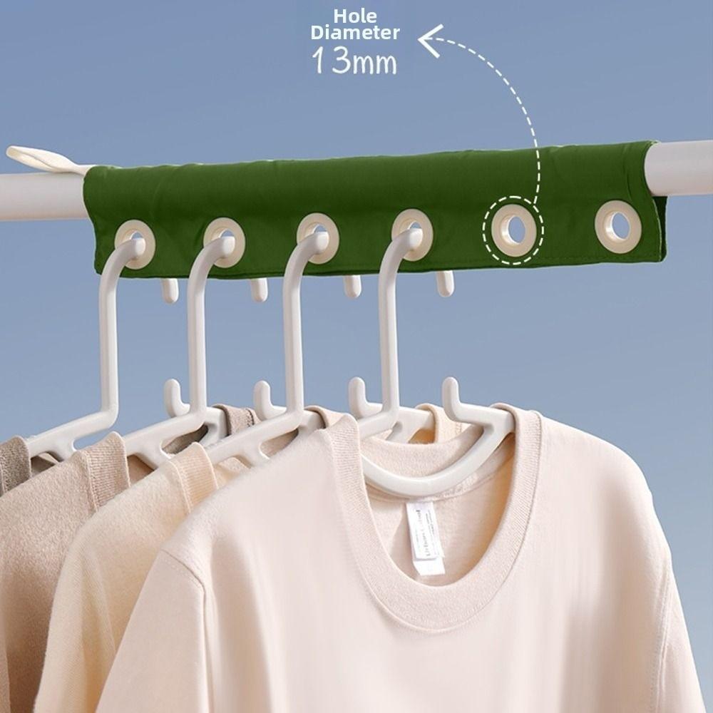 Removable Fabric Clothing Clip Foldable Hanging Socks Organizer Travel Clothes Drying Rack Outdoor