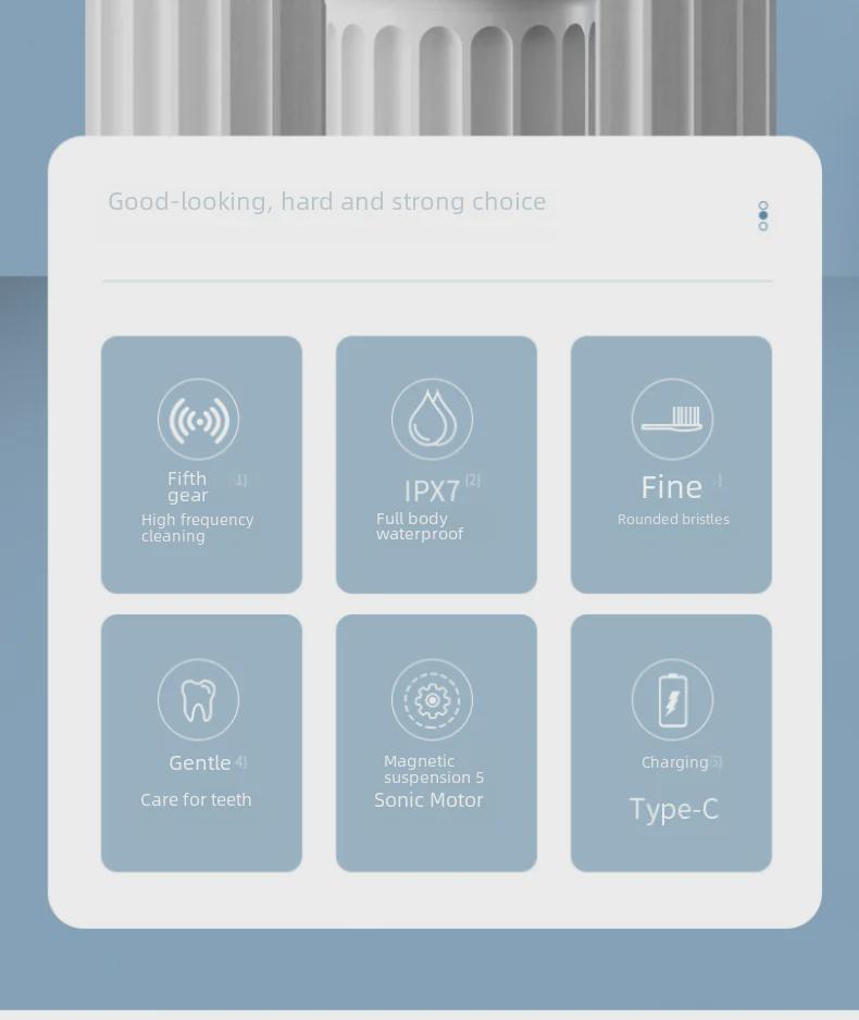 Sonic Electric Toothbrush for Adults with Wireless Charging - Gift-Ready Tooth Cleaner