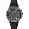 Admiral Green Black Silicone/Rubber Men's Quartz Watch 1513967