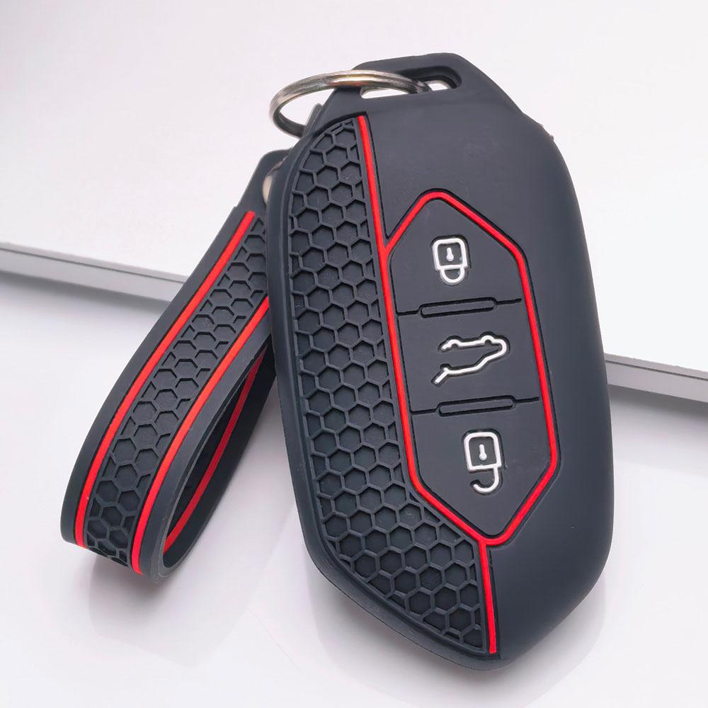 Key Fob Cover for Kia Sportage Ceed Sorento Rio Niro Seltos K5 K3 with Keychain Anti-Scratch Guard Shockproof Protection Soft Grip Texture