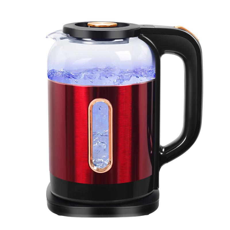 Hervidor eléctrico Wanlida de acero inoxidable de doble capa con apagado automático y ebullición rápida