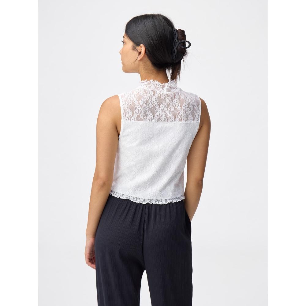 Gu By Uniqlo Bra Feel Cropped Lace T  Sleeveless 