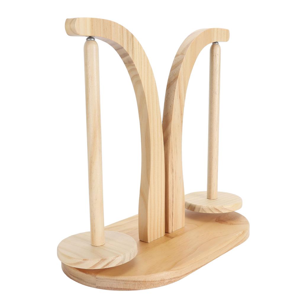 Yarn Ball Holder Log Dual Axes Rotatable High Performance Magnet Yarn Spindle Dispenser Type 2