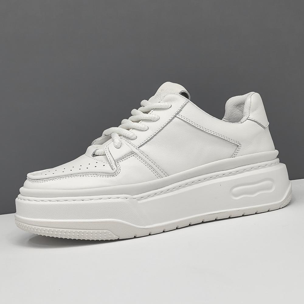 Raw thick-soled breathable board shoes trendy shoes high-end light luxury casual dad shoes 38