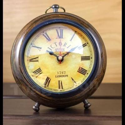 Clock  Handicraft Wooden Antique Table Clock Home Office Decoration Desk & Shelf Clocks