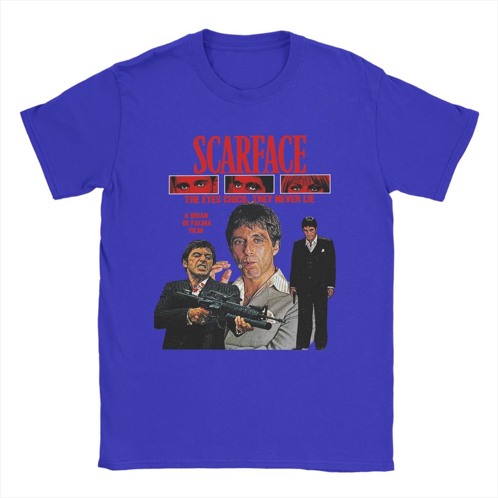 Scarface 1983 TShirt Men Casual 100 Cotton Tees O Neck Short Sleeve T Shirts Graphic Printed Tops
