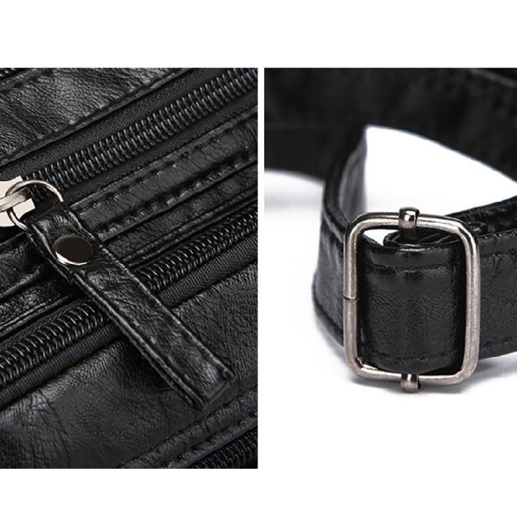 Leather Bag for Women Large Capacity Trendy Shoulder Bag Solid Color Bag