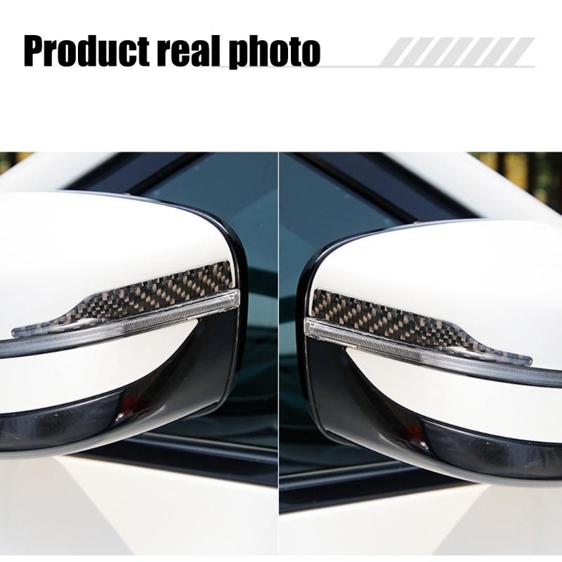 Automotive Mirror Protective Edges Carbon Fiber Designs Auto Adhesive Universal Mirror Edge Protector for Travlel