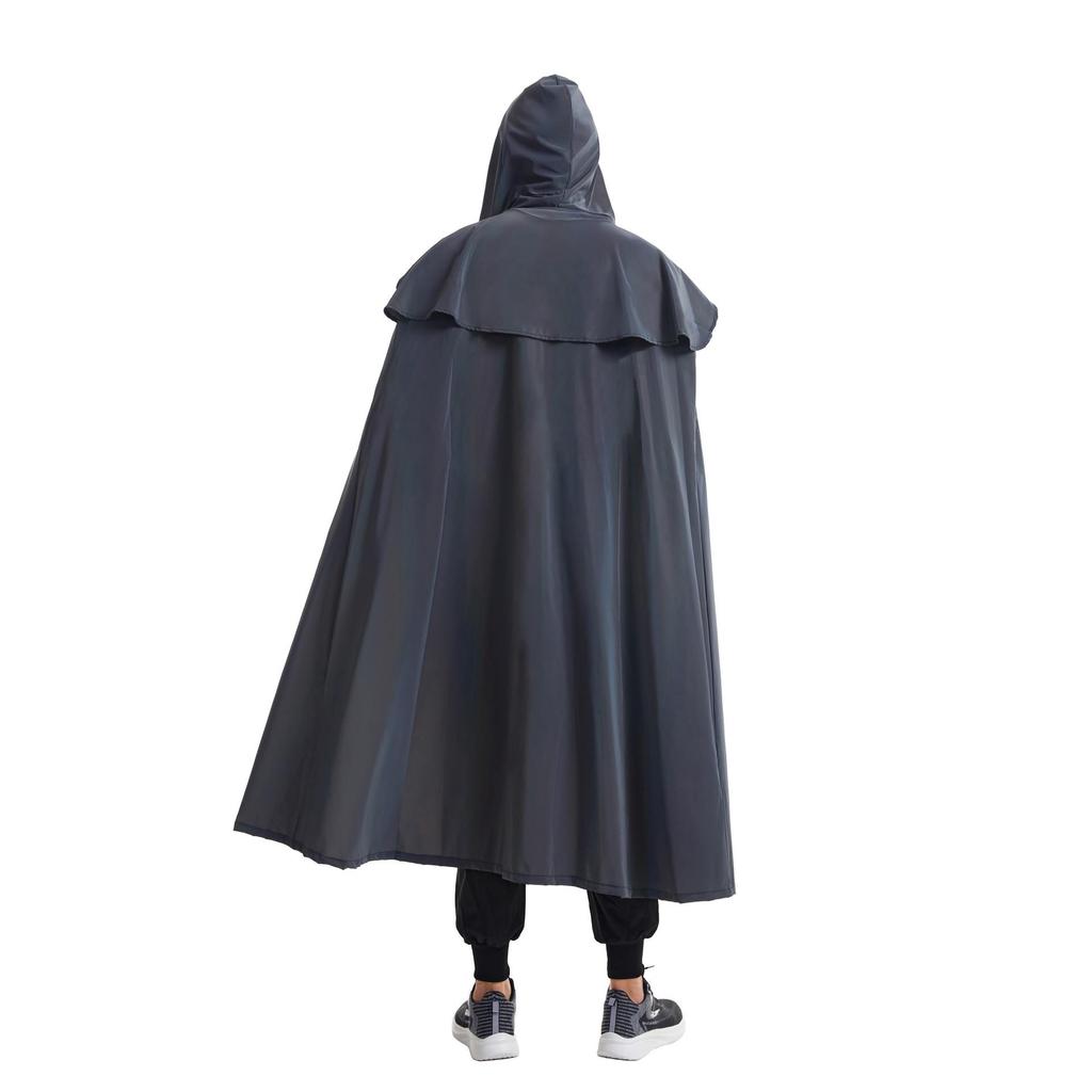 Medieval Gothic Iridescent Hooded Cloak: Reflective Cape for Halloween Parties
