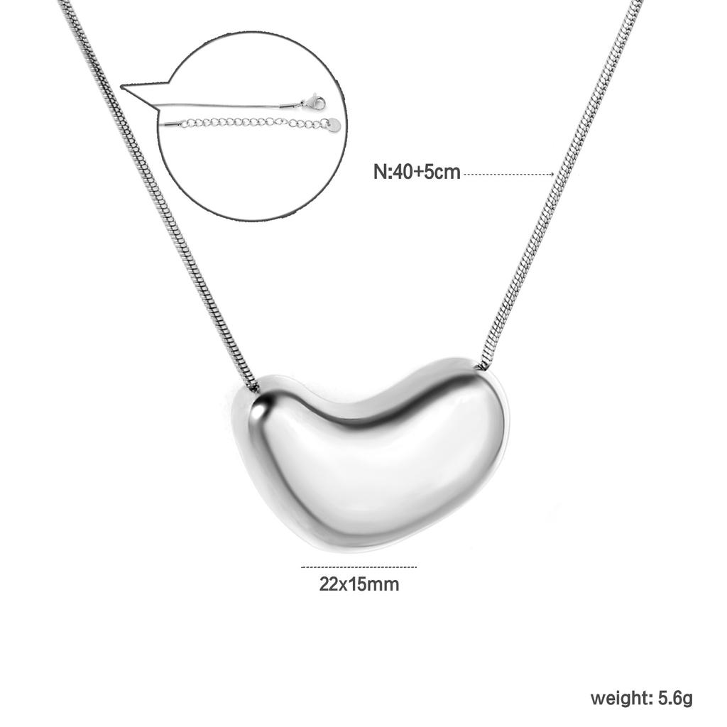 Einfache und Elegante Gold Herz Anhänger Halskette Minimalistische Schlüsselbein Kette Trendiger Ins Schmuck