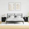 Nightstand Set of 2 Black Oak Effect 50 X 34.5 X 50 Cm