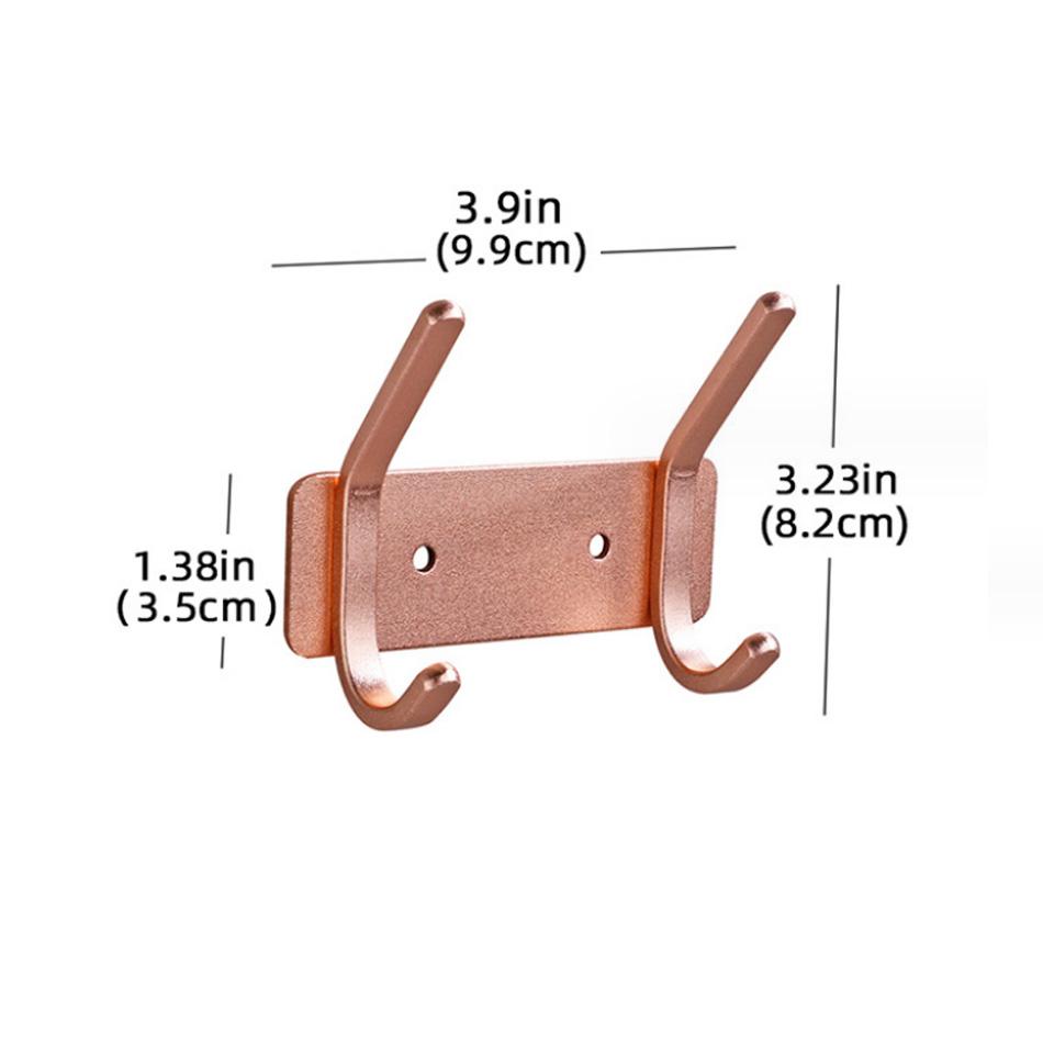 

Крючок для ванной из розового золота 3 4 5 6 Самоклеящийся Алюминиевый Туалет Кухня Ключ Пальто Халат Полотенце Держатель Дверь Настенные Крючки Черный Хранение Подвешивание