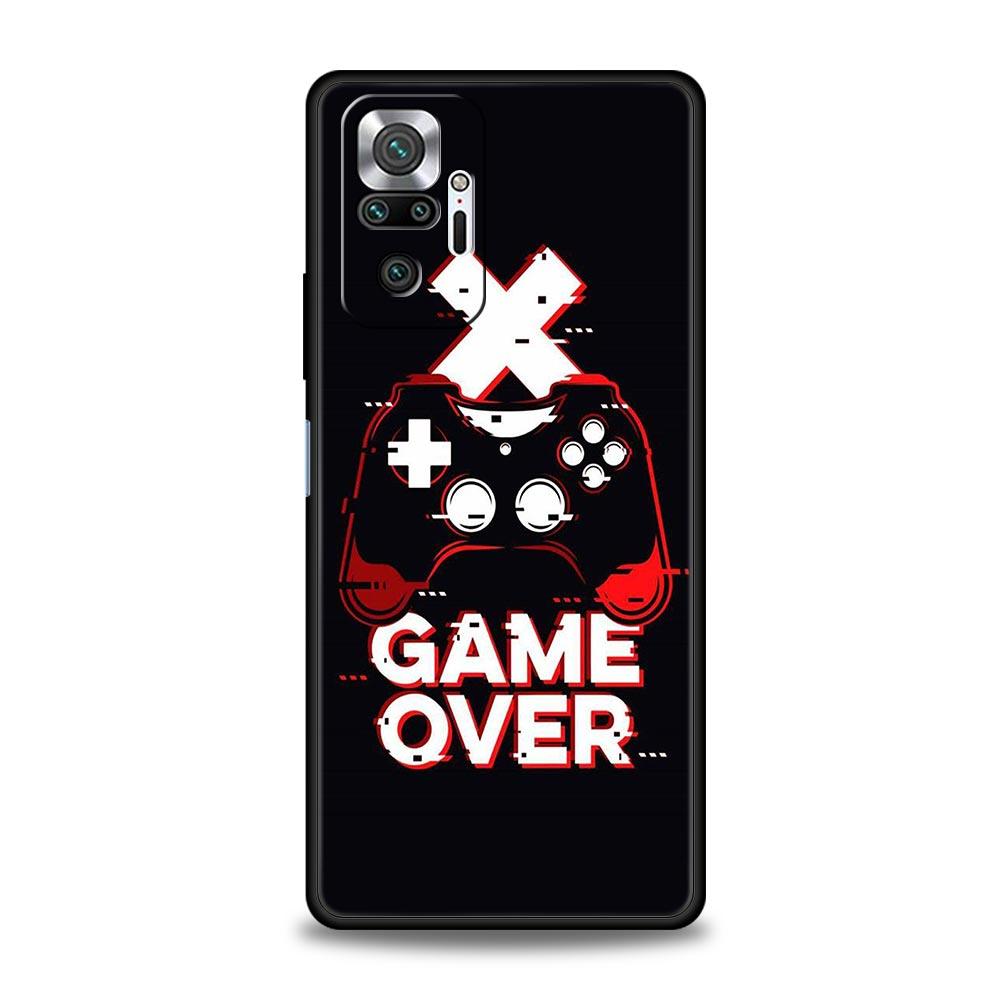 Game Controller Graphic Phone Case For Xiaomi Redmi Note 14 13 5G 10 11 12 Pro Plus 4G 14C 13C 12C 10C Black Cover
