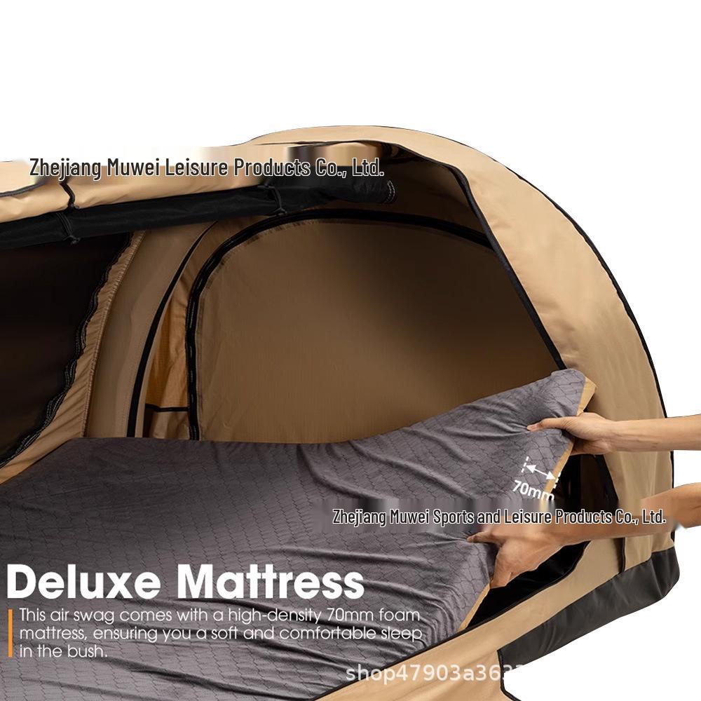Rainproof Inflatable Tunnel Tent for 3-5 People with Spacious Design