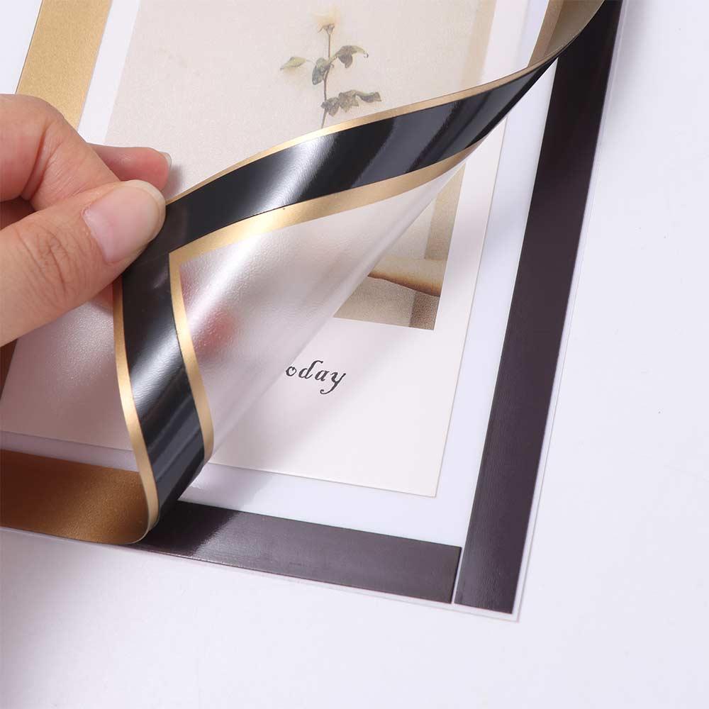 3PCS Wall Mount Magnetic Picture Frame Portable Plastic Document Holder Display Frame Square Award Frame Wall