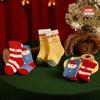 3Pairs  Children Christmas Winter Ultra Thick Terry Socks Elements Soft And Delicate High Elasticity Stitch Socks Cool 0-5Years