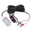 12V 15W Underwater Fishing Attract Light LED Lamp Fish Finding System Light with 30ft Power Cord and