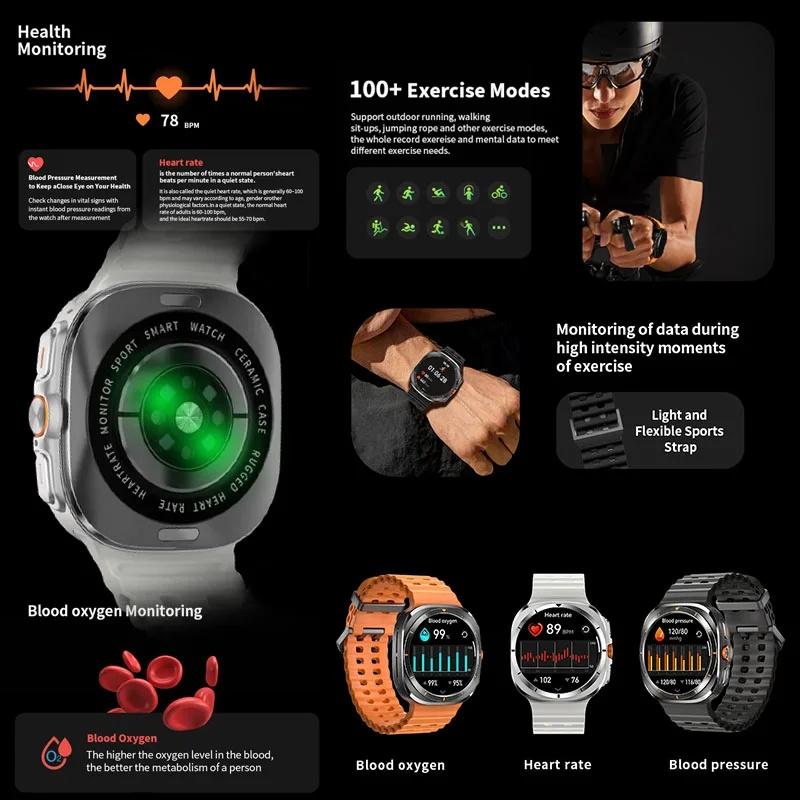 2025 New DT Watch 7 Ultra 32GB Memory Smart Watch GPS NFC 3D Menu MP3/MP4 Player Local album IP68 Waterproof Sports Smartwatch