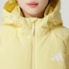 Adidas Fashion Hooded Comfortable Warm Sports Down Jacket Women Jacket Yellow JG5922