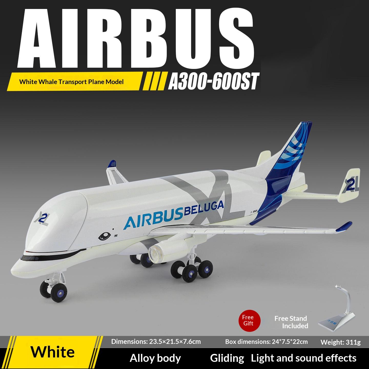 

Beluga aircraft model super heavy transport aircraft simulation Airbus A330-600ST birthday gift collection ornaments
