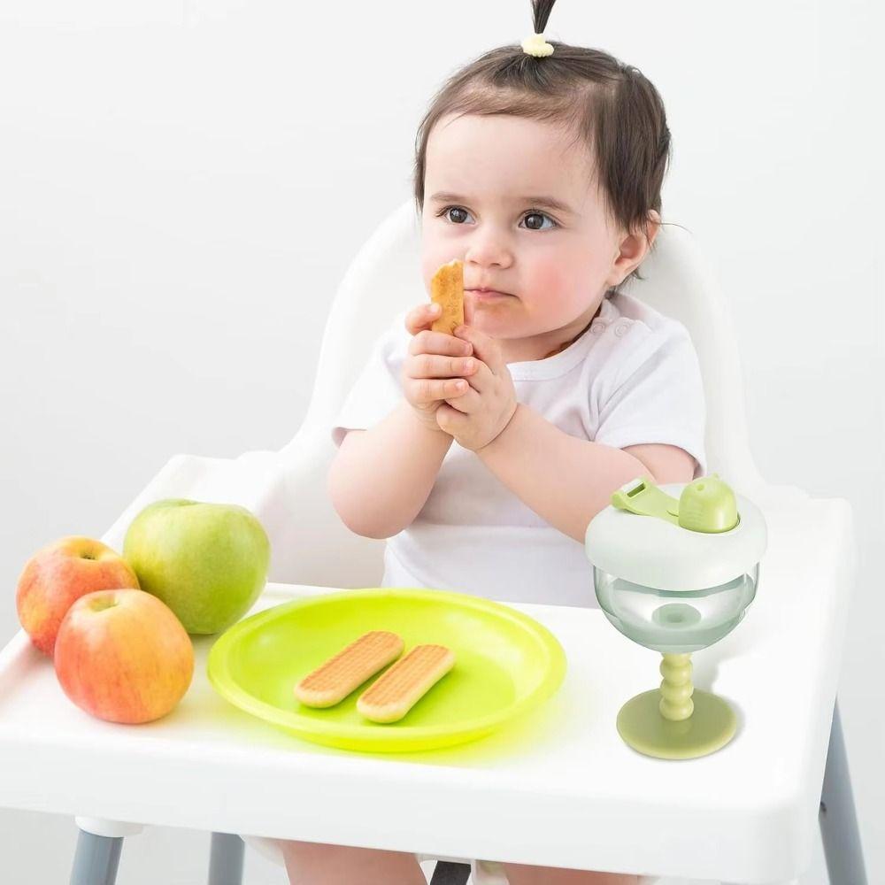 Leak-proof Baby Beverage Mug No-Spill High-heel Cup Durable Training Bottle Family Use