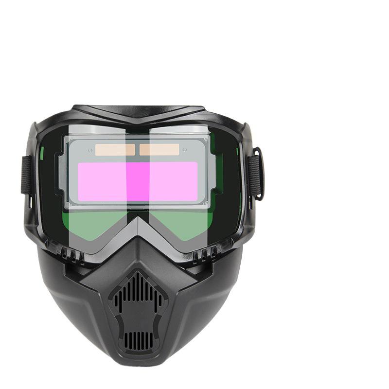 W pełni automatyczny hełm spawalniczy z regulacją światła z odpinanym kapturem