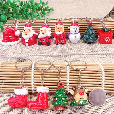 Xmas Gift Christmas Decor Tree Ornament Santa Claus Doll Bag Pendant Key Chain