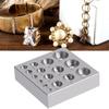 Steel Dapping Block Jewelry Stamping Tool Steel Benching Block Dapping Block Suitable for Jewelers and Craftmakers