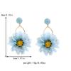 Fashionable Three-dimensional Floral Pendant Earrings, Niche and Exaggerated Earrings, Spring and Summer Dopamine Sweet