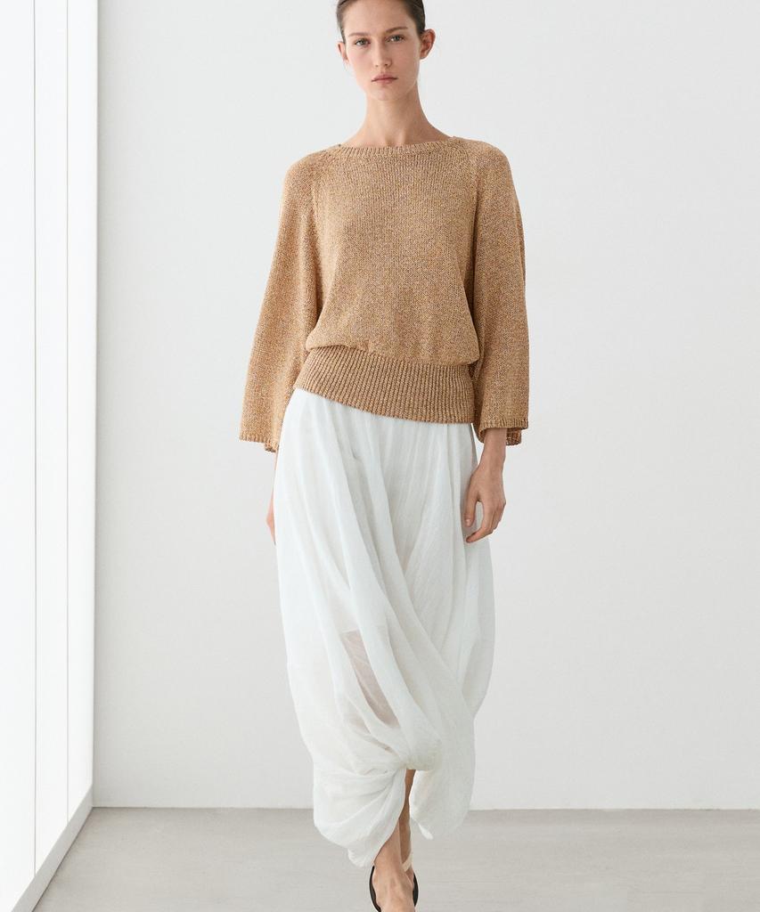 Masimodutti Cotton Blend Knit Sweater