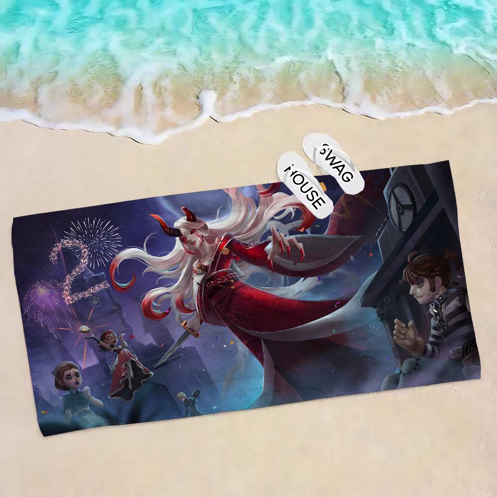 Game Suspense I-Identity V Microfiber Printed Beach Towel Mountain Climbing Yoga Beach Swimming Running Absorbent Soft Towel