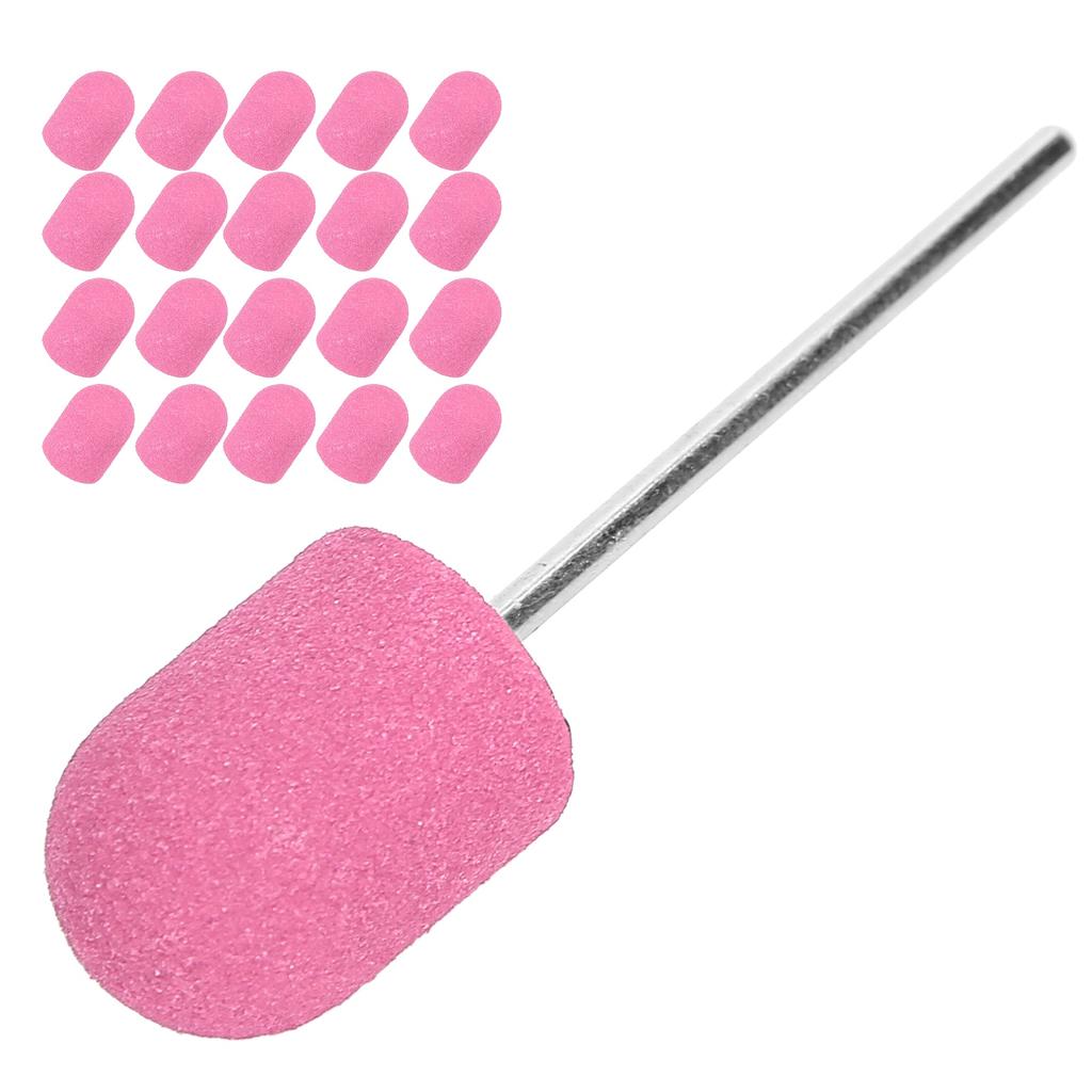 Nail Sanding Band Drill Bit Nail Art Polishing Sanding Cap Set Accessory (10 x 15mm)
