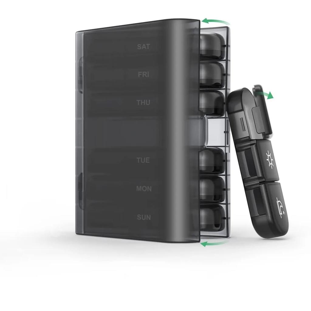 Portable Pills Organizer Case 7-days 3 Grids PillBox Tablet Storage Container Weekly Medicine Pill's Box Case Drug Dispense