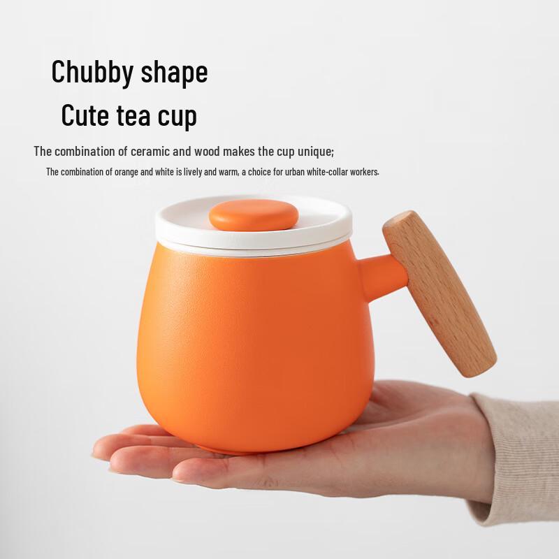 TLAKEHO Ceramic Tea Infuser Mug