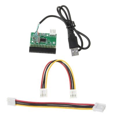 1,44MB 3,5 Zoll USB-Kabeladapter zu 34-Pin Diskettenlaufwerk-Anschluss Disk zu Diskettenlaufwerk PCB-Platine Diskettenlaufwerk-Anschluss