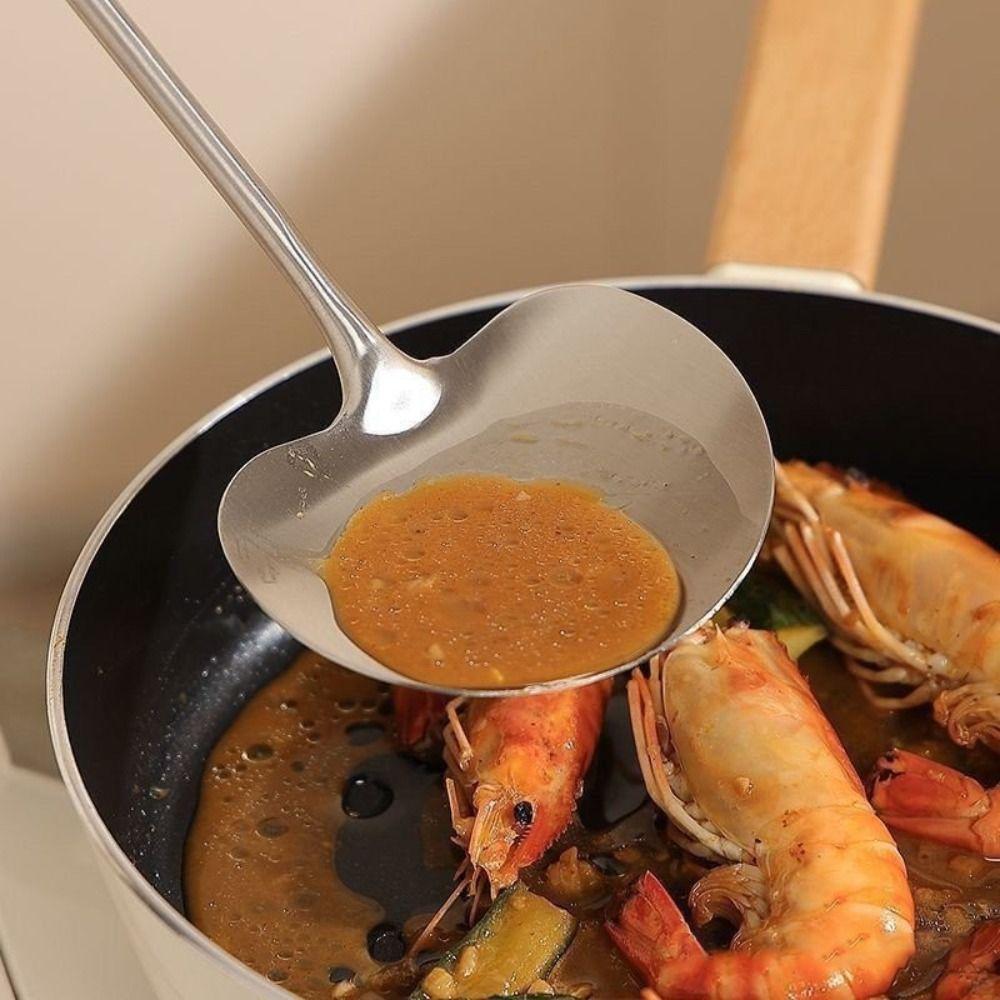 Mushroom Shape Kitchen Stir Fry Spoon Wood Handle Cooking Spoon New Cooking Spatula  Kitchen Tools