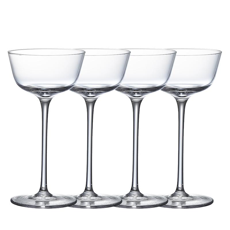 Lead Free Goblet Cocktail Glasses, Martini Glass, Wine Glass, Set of 4, 145ml 145ml