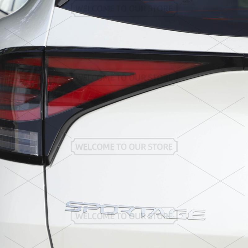 Car 3D Metal For KIA Sportage LX EX SX HEV Hybrid GT Line Body Emblem Badge Decals Auto Tail Sticker Decorative Accessories